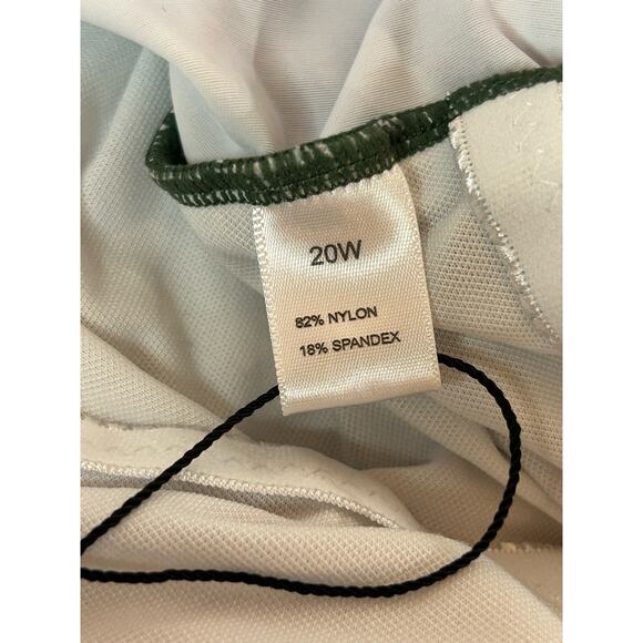 Women's Plus 20 W NWOT Swim Suit Bathing Suit Tropical Off Shoulder Swim Wear - Picture 4 of 4